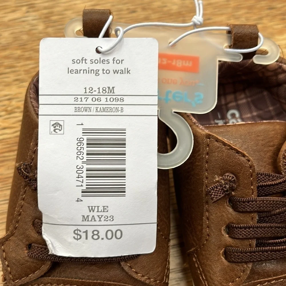 NWT Carter’s 12–18M Soft Sole Dress Shoes